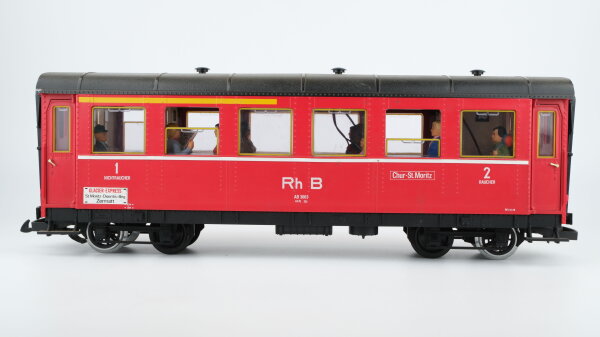 LGB G 3063 Reisezugwagen (AB 3063) mit Fahrgästen, Innenbeleuchtung RhB