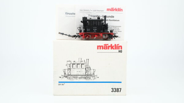 Märklin H0 3387 Dampflok Glaskasten BR 98 308 DB Wechselstrom