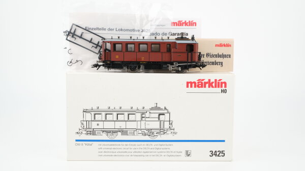 Märklin H0 3425 Dampftriebwagen Bauart Kittel BR DW 8 K.W.St.E. Wechselstrom Delta Digital (Vermutlich verharzt)
