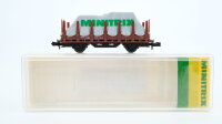 Minitrix N 3587 Rungenwagen mit Plane "MINITRIX"