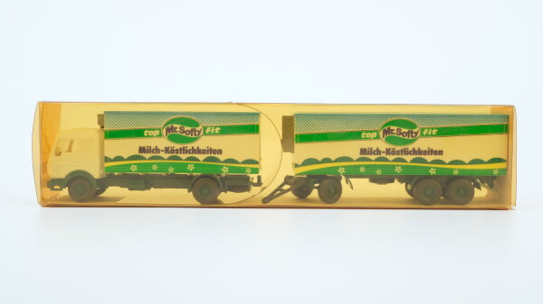 Wiking 1:87 30458 GK: 458/3 CS MB 1638 Kühl-Kofferlastzug 2/3