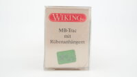 Wiking H0 38427 MB-Trac mit Rübenanhängern