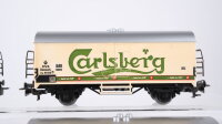 Märklin H0 Konvolut Bierwagen "Pilsner Urquell, Tuborg, Carlsberg, Gösser Bier" ÖBB/DSB/CSD