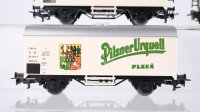 Märklin H0 Konvolut Bierwagen "Pilsner Urquell, Tuborg, Carlsberg, Gösser Bier" ÖBB/DSB/CSD
