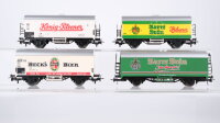 Märklin H0 Konvolut vier Bierwagen "Becks Bier,...