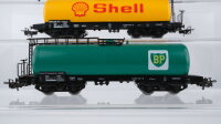 Märklin H0 Konvolut 2 Kesselwagen "BP, Shell", 1 Gasdruckkesselwagen "VTG" DB (Abbruch vorhanden)