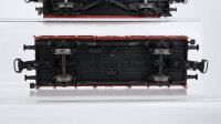 Märklin H0 Konvolut 2 Hochbordwagen, 2 Hochbordwagen mit Bremserhaus DB