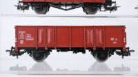 Märklin H0 Konvolut 2 Hochbordwagen, 2 Hochbordwagen mit Bremserhaus DB