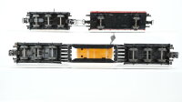 Märklin H0 Konvolut Schwerlastwagen mit Überseekiste "Bahia", Kranwagen "Krupp-Ardelt" mit Kranschutzwagen DB