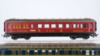 Märklin H0 Konvolut Schlafwagen "346/3J" blau, Speisewagen "346/2" rot CIWL/u.a.
