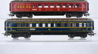 Märklin H0 Konvolut Schlafwagen "346/3J" blau, Speisewagen "346/2" rot CIWL/u.a.