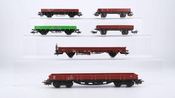 Märklin H0 Konvolut 6 Niederbordwagen DB/u.a.