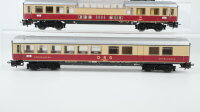 Märklin H0 Konvolut 1 Panoramawagen "TEE", 1 Speisewagen "DSG", 2 Packwagen grün DB