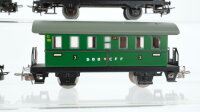Märklin H0 Konvolut 2 Personenwagen 2.Kl. Blech, 1 Personenwagen 2.Kl. Blech mit Zugschluss, 1 Personenwagen "327 SBB+CFF" 3.Kl. Blech DB/SBB-CFF (Beleuchtung ungetestet)