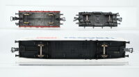 Fleischmann H0 Konvolut 1 Kühlwagen "G+H Isover", 1 Flachwagen mit Plane "Schienen-Reinigungswagen", 1 Flachwagen, DB (unvollständig)