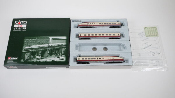 Kato H0 7073328 Personenzug Set BR VT 18/175 DR Gleichstrom Digital (Unvollständig)