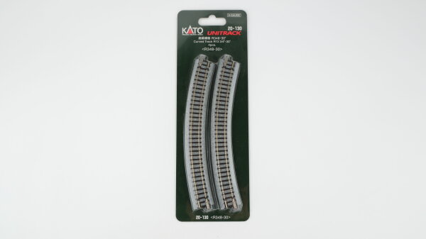 Kato N 20-130 Unitrack Gebogenes Gleis R13 3/4" 30° (4 Stück)
