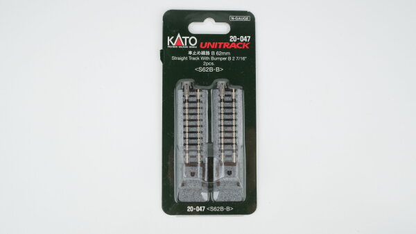 Kato N 20-047 Unitrack Gerades Gleis mit Prellbock (2 Stück)