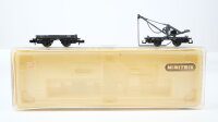 Minitrix N 13296 Kranwagen mit Kranschutzwagen DRG
