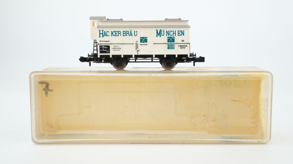 Minitrix N 51 3218 00 Bierwagen "Hackerbräu München" K.Bay.Sts.B.