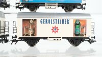 Märklin H0 Konvolut 4 Kühlwagen "Schanz, Gerolsteiner, Teinacher, Ritter Sport" DB/u.a.