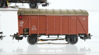 Märklin H0 Konvolut gedeckte Güterwagen mit Zugschluss DB (Abbruch)