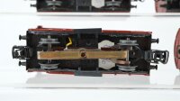 Märklin H0 Konvolut 3 gedeckte Güterwagen mit Zugschluss, 1 gedeckter Güterwagen DB
