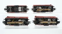 Märklin H0 Konvolut 3 gedeckte Güterwagen mit Zugschluss, 1 gedeckter Güterwagen DB