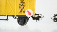Märklin H0 Konvolut 4 gedeckte Güterwagen "Bananenwagen, Kühlwagen, für Güter die Bahn" DB/SBB-CFF (Abbrüche)
