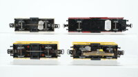 Märklin H0 Konvolut 4 gedeckte Güterwagen "Bananenwagen, Kühlwagen, für Güter die Bahn" DB/SBB-CFF (Abbrüche)
