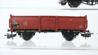 Märklin H0 Konvolut 2 Hochbordwagen, 1 Hochbordwagen mit Bremserhaus DB (Abbruch)