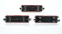 Märklin H0 Konvolut 2 Hochbordwagen, 1 Hochbordwagen mit Bremserhaus DB (Abbruch)