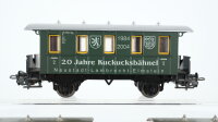 Märklin H0 Konvolut 2 Personenwagen beige/rot, 1. Personenwagen "20 Jahre Kuckucksbähnel" grün Nebenbahn