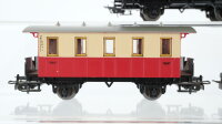Märklin H0 Konvolut 2 Personenwagen beige/rot, 1. Personenwagen "20 Jahre Kuckucksbähnel" grün Nebenbahn