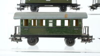 Märklin H0 Konvolut 5 Personenwagen 2.Kl. grün Blech Nebenbahn