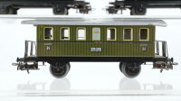 Märklin H0 Konvolut 5 Personenwagen 2.Kl. grün Blech Nebenbahn