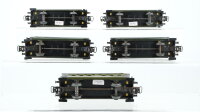 Märklin H0 Konvolut 5 Personenwagen 2.Kl. grün Blech Nebenbahn