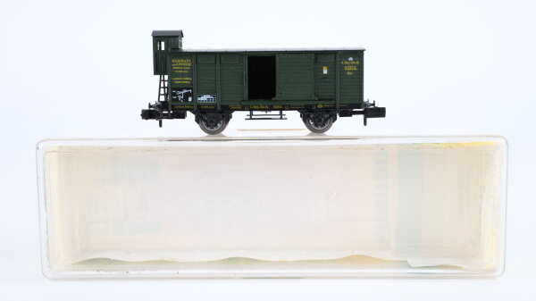 Minitrix N 13411K Gedeckter Güterwagen Gm K.Bay.Sts.B.