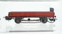 Märklin H0 Konvolut 2 Niederbordwagen, 1 Niederbordwagen mit Raupe, 1 Niederbordwagen mit Zugschluss beleuchtet DB