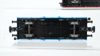 Märklin H0 Konvolut 1 Hochbordwagen braun, 2 Hochbordwagen "Hilfe für krebskranke Kinder" blau DB