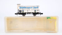 Minitrix N 13593 Gedeckter Güterwagen Stadtbrauerei...
