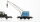 Märklin H0 Konvolut 1. Kranwagen "Krupp-Ardelt" und 1 Kranschutzwagen, 1 Rungenwagen mit Baumstämmen, 1 Flachwagen mit hist. LKW DB (Unvollständig)