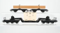 Märklin H0 Konvolut 2 Drehschemelwagen mit...