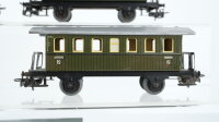 Märklin H0 Konvolut 5 Personenwagen grün Blech Nebenbahn
