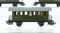 Märklin H0 Konvolut 5 Personenwagen grün Blech Nebenbahn