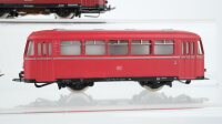 Märklin H0 Konvolut 2 Beiwagen für Schienenbus, 1 Beiwagen für Schienenbus mit Beleuchtung DB