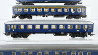 Märklin H0 Konvolut 1 Abteilwagen 1.Kl., 2 Personenwagen 1.Kl. mit Beleuchtung, 1 Schlafwagen beleuchtet DB/CIWL (Beleuchtung ungetestet)