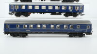 Märklin H0 Konvolut 1 Abteilwagen 1.Kl., 2 Personenwagen 1.Kl. mit Beleuchtung, 1 Schlafwagen beleuchtet DB/CIWL (Beleuchtung ungetestet)