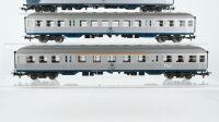 Märklin H0 Konvolut "Silberlinge" 1 Steuerwagen 2.Kl. mit Stückgutabteil beleuchtet, 1 Personenwagen 2.Kl., 1 Personenwagen 1./2.Kl. DB (Beleuchtung ungetestet)