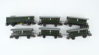 Märklin H0 Konvolut 5 Personenwagen beleuchtet, 1...